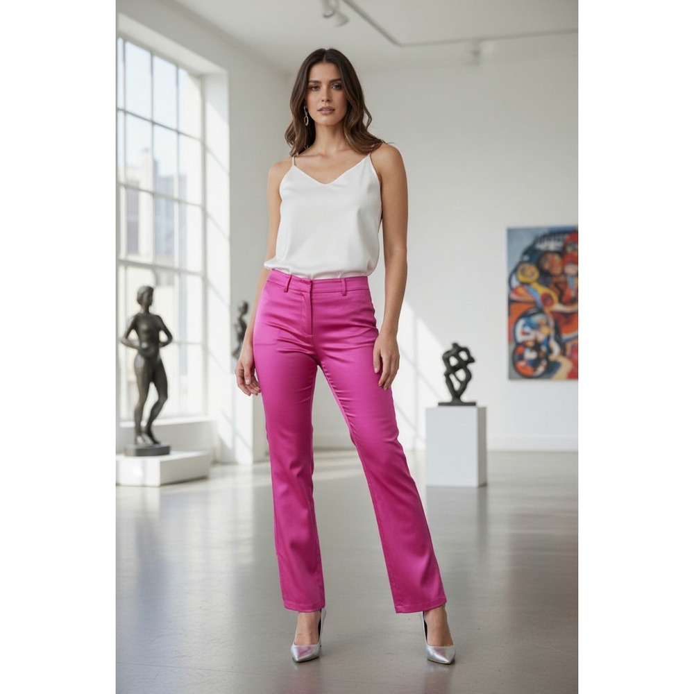 Ralph Lauren‎ Black Label Pink Slim Straight Pants Womens 4/28x28 Made in USA
